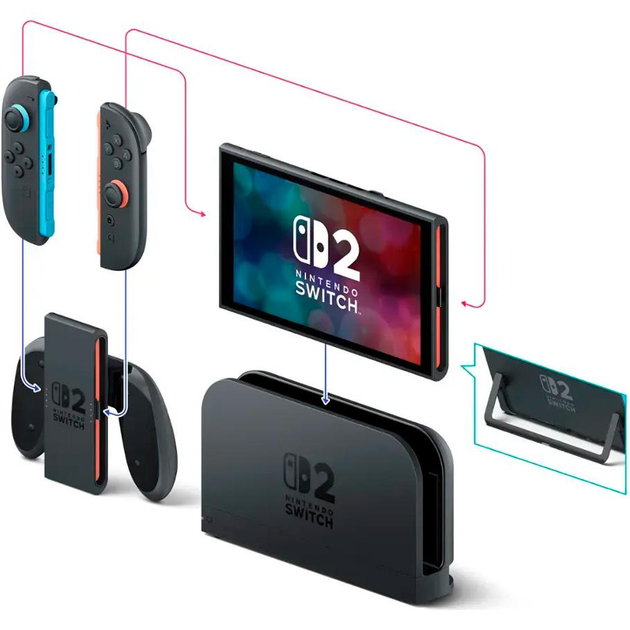 Nintendo Switch2 スイッチ2 Портативная игровая консоль Nintendo Switch 2 Black