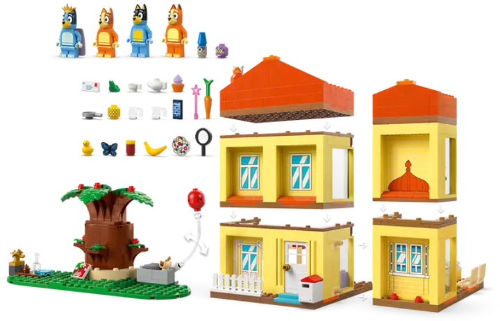 Zestaw klocków LEGO Dom rodzinny Blue 382 elementy (11203) - obraz 5