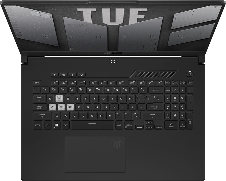 Laptop ASUS TUF Gaming F17 (2022) FX707ZC4-HX008 (90NR0GX1-M000T0) Mecha Gray - obraz 8