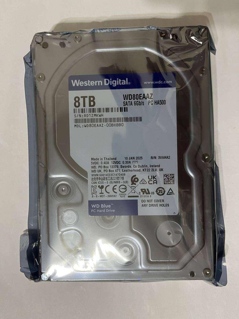 Жорсткий диск Western Digital Blue 8TB SATA III (WD80EAAZ