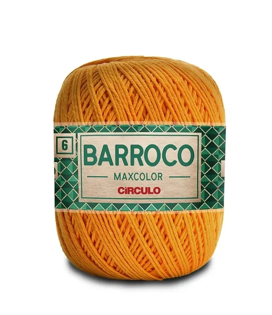 4131 BARROCO MAXCOLOR 6 пряжа (100% бавовна, 200гр. 226м), жовтий - Фото 1 4131 BARROCO MAXCOLOR 6 пряжа (100% бавовна, 200гр. 226м), жовтий - изображение 1