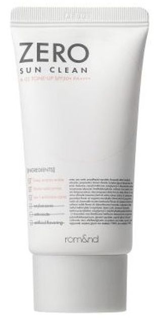 Krem przeciwsłoneczny do twarzy Rom&nd Zero Sun Clean Spf 50+ PA++++ 02 Tone Up 50 ml (8809625244019) - obraz 1
