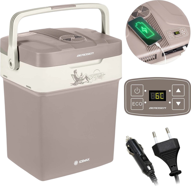 Lodówka turystyczna Berdsen Icemax 29 L 12/230V Dark Grey (5903890628239) - obraz 2