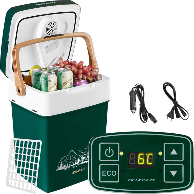 Lodówka turystyczna Berdsen Icemax 29 L 12/230V Green (5903890618193) - obraz 11