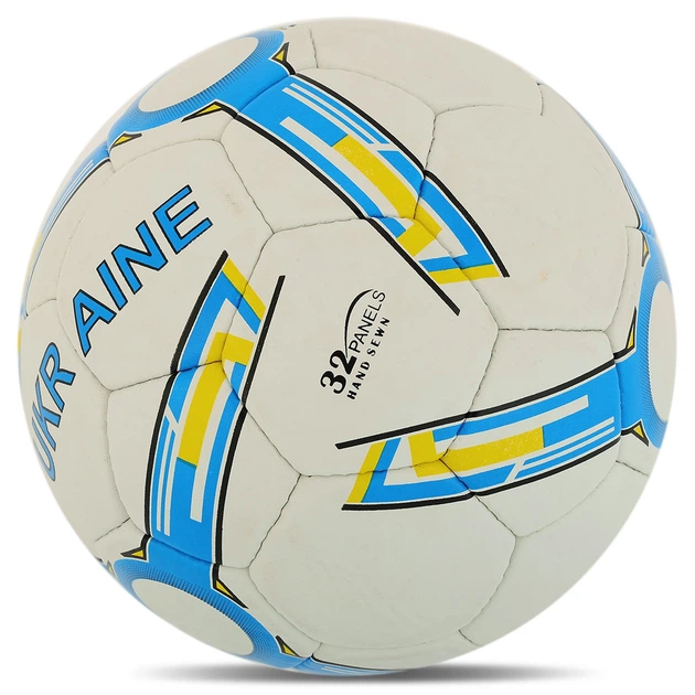 Мяч футбольный размер №5 Україна Ukraine Ballonstar 4118 White-Blue-Yellow - изображение 3