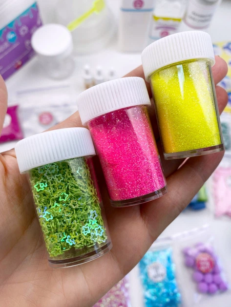 Слайм набор для слаймера «Multi slime box XL» 60 предметов Добавки