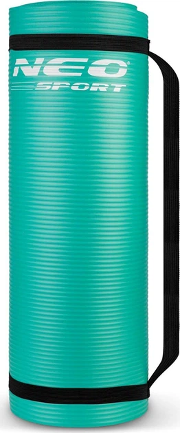 Mata do cwiczen Neo Sport gruba 183 x 60 cm 192301 turkusowa (5903890606176) - obraz 8