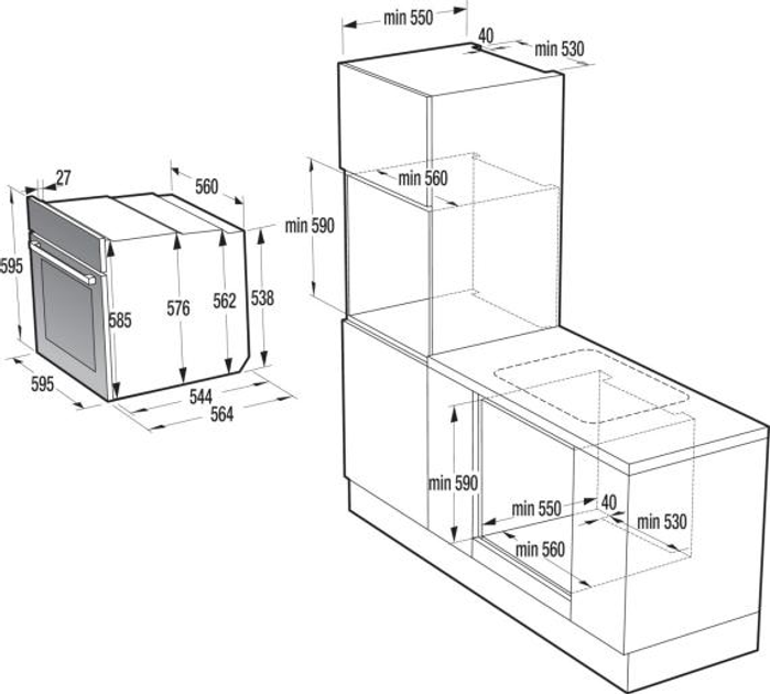 Духова шафа електрична Hisense HI6 BSA65334ABG8 - зображення 10