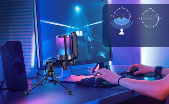 Mikrofon pojemnościowy Fifine A6V AmpliGame (4820216971484) - obraz 15