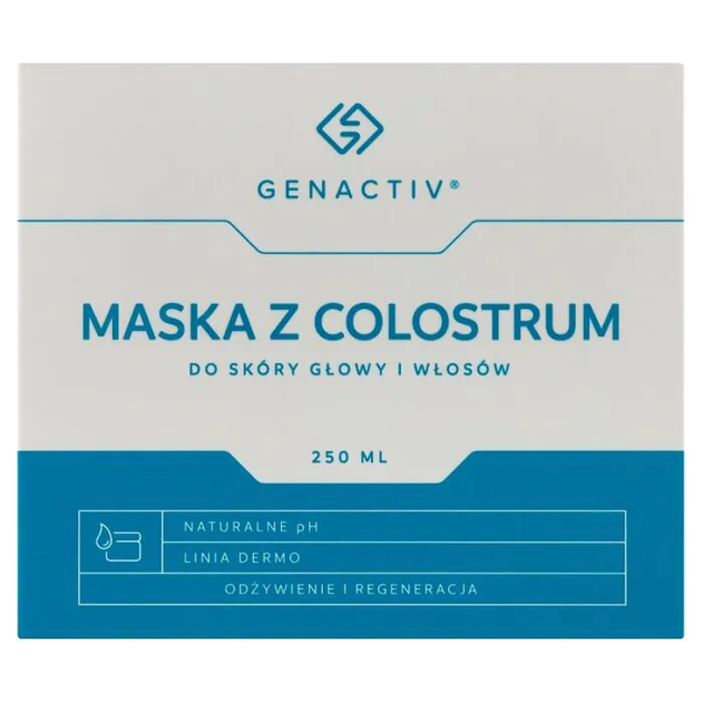 Маска Genactiv Colostrum для шкіри голови та волосся 250 мл (5907546536190) - зображення 1