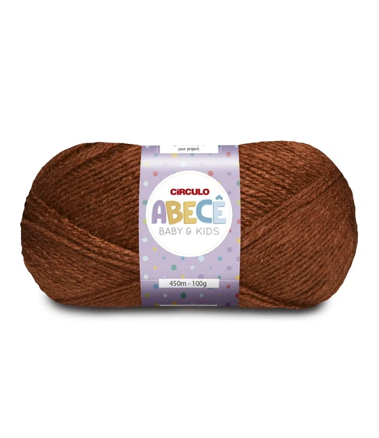 850 ABECE пряжа (100% акріл, 100гр. 430м. ), коричневий - Фото 1 850 ABECE пряжа (100% акріл, 100гр. 430м. ), коричневий - изображение 1