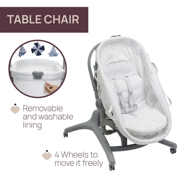 Łóżeczko dziecięce wielofunkcyjne Chicco Baby Hug Pro 5 w 1 Białe (8058664173266) - obraz 13