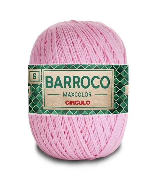 3526 BARROCO MAXCOLOR 6 пряжа (100% бавовна, 200гр. 226м), рожевий - Фото 1 3526 BARROCO MAXCOLOR 6 пряжа (100% бавовна, 200гр. 226м), рожевий - изображение 1