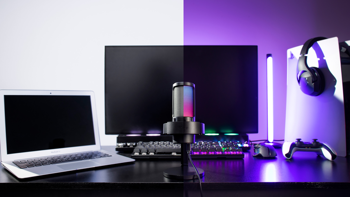 Mikrofon pojemnościowyFifine A8 RGB Black (4820216972078) - obraz 6