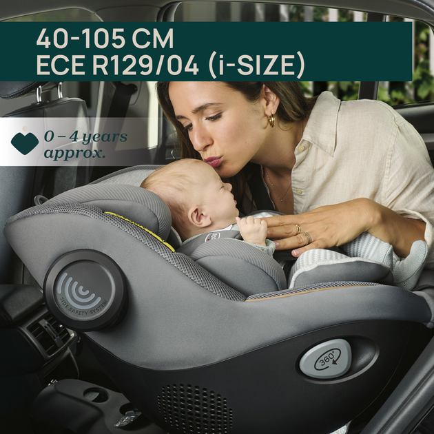 Fotelik samochodowy dla dzieci Chicco Seat105 i-Size 40-105 cm Czarny (8058664181735) - obraz 18