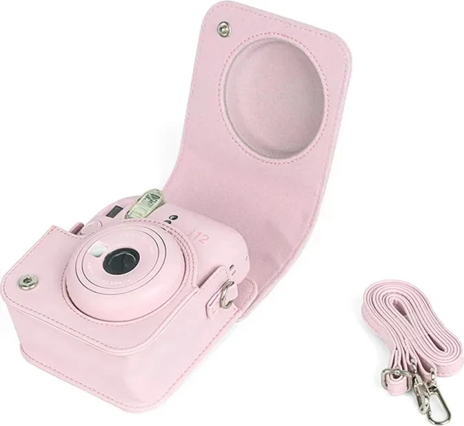 Набор камера моментальной печати Fujifilm Instax Mini 12 Rose + чехол + фотопленка 20 шт + фотоальбом 108 + фоторамка - изображение 5