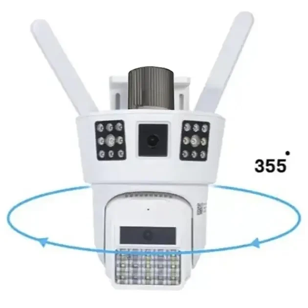 Камера видеонаблюдения на 2 линзы PTZ уличная 4G SD 39 12mp - изображение 4