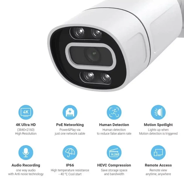 IP WiFi камера C16 3MPX TUYA APP с удаленным доступом уличная - изображение 3