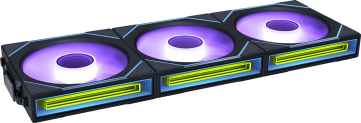Zestaw wentylatorów Lian Li Uni Fan SL-INF Wireless 120-3 Revers Blade 3 szt Black (G99.12RSLIN1W3B.00) - obraz 1