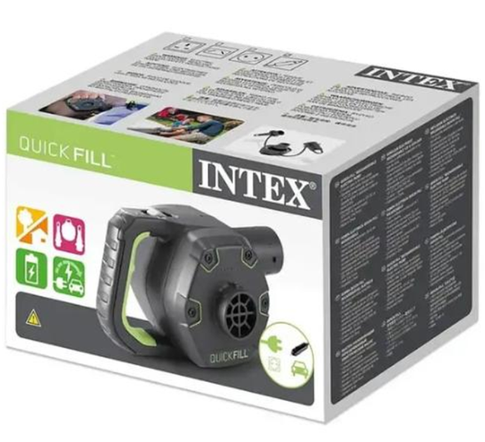 Аккумуляторный электрический насос Intex 650 л/мин 220В/12В сдувание 3 насадки (IND-66642) - Фото 7 Аккумуляторный электрический насос Intex 650 л/мин 220В/12В сдувание 3 насадки (IND-66642) - изображение 7