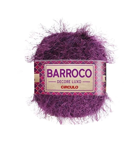 600 BARROCO DECORE LUXO пряжа (53% бавовна, 47% поліестер, 280гр. 180м. ), фіолетовий/бузковий - Фото 1 600 BARROCO DECORE LUXO пряжа (53% бавовна, 47% поліестер, 280гр. 180м. ), фіолетовий/бузковий - изображение 1