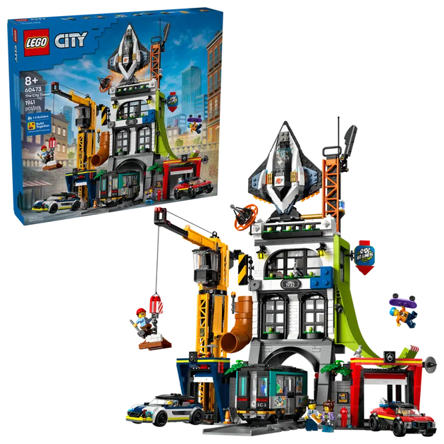 Zestaw klocków LEGO City Wieża City 1320 elementy (60473) - obraz 2