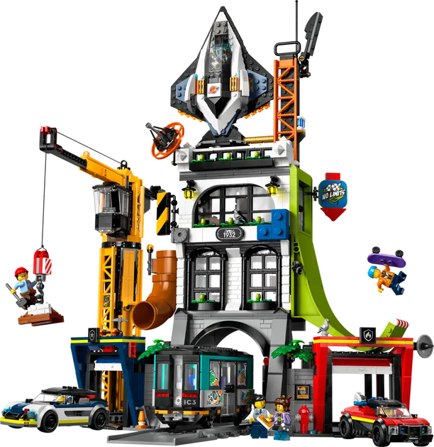 Zestaw klocków LEGO City Wieża City 1320 elementy (60473) - obraz 3