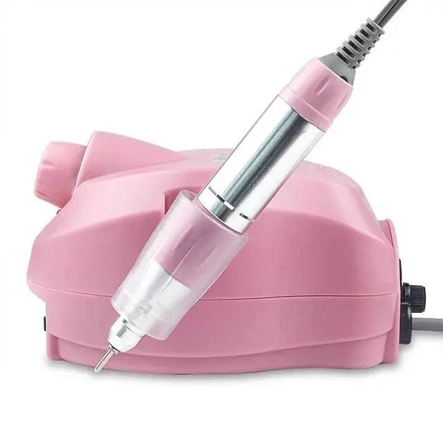 Фрезер для манікюру Nail Drill DM-202 на 65 Вт, 35000 об/хв рожевий - изображение 3