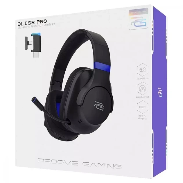 Беспроводные игровые наушники Proove Gaming Bliss Pro - Фото 2 Беспроводные игровые наушники Proove Gaming Bliss Pro - изображение 2