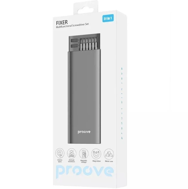 Многофункциональный набор прецизионных отверток Proove Fixer 51in1 - изображение 2