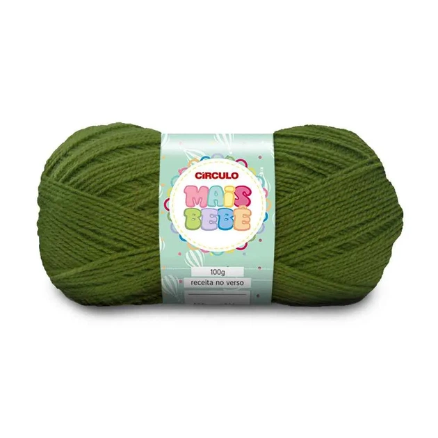 5058 MAIS BEBE пряжа (100% акріл, 100гр. 500м. ), зелений - Фото 1 5058 MAIS BEBE пряжа (100% акріл, 100гр. 500м. ), зелений - изображение 1