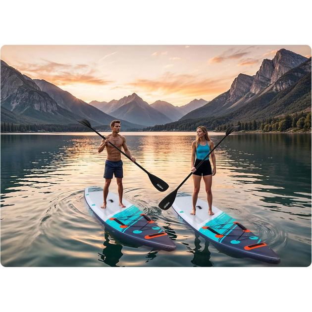 Nadmuchiwana deska SUP Neo Sport Reefbreak 350 x 81 x 15 cm z wiosłem, pompką i torbą do przechowywania 170302 (5903890626969) - obraz 11