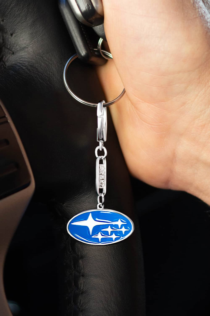 Срібний брелок Subaru (Субару) (9014.1) – фото, відгуки
