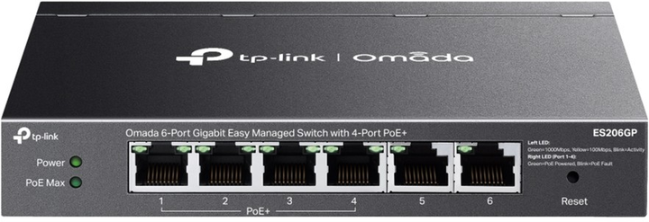 Przełącznik TP-LINK Omada ES206GP - obraz 1