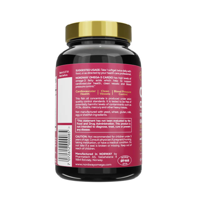 Омега 3 Кардио NORDWAY OMEGA-3 Cardio 1000мг 90 капсул - изображение 2