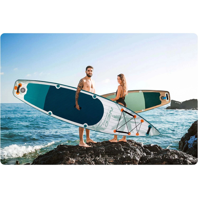 Надувна SUP дошка Neo Sport Reefbreak 350 x 81 x 15 см з веслом, насосом і сумкою для зберігання 170305 (5903890626990) - зображення 11