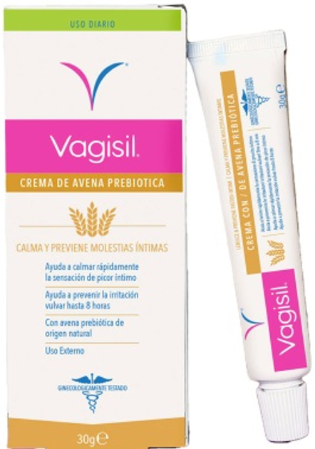 Крем для інтимної гігієни Vagisil 2 в 1 заспокійливий 30 г (5010934004673) - зображення 1