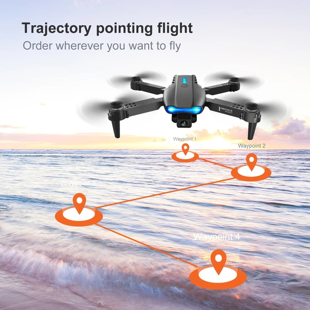 Складной квадрокоптер дрон К3&E99 Pro 4K HD, FPV Wi-Fi, с кейсом, с дистанционным управлением и функцией удержания высоты - изображение 10