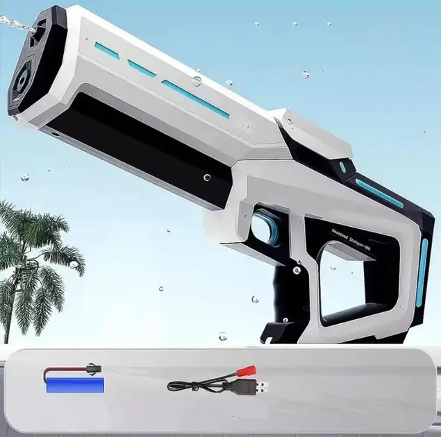 Детский электрический водяной пистолет на аккумуляторе + USB(M17180)(WB) - изображение 3