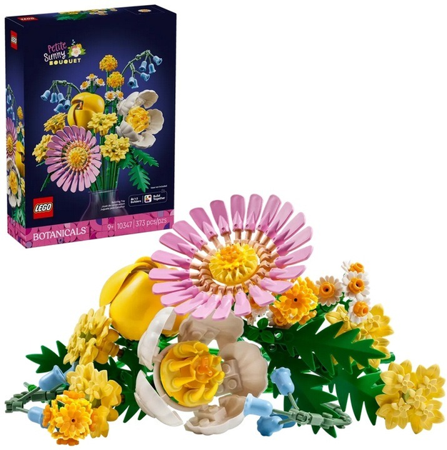 Zestaw klocków LEGO Botanicals Mały słoneczny bukiet 373 elementy 10347 (5702017814667) - obraz 2