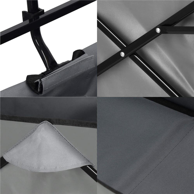 Садовий візок Springos 90 x 52 x 120 см Grey (5907719452494) - зображення 6