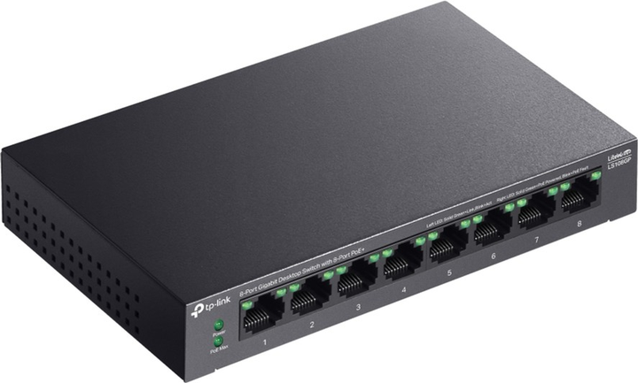 Przełącznik TP-LINK LS108GP - obraz 3
