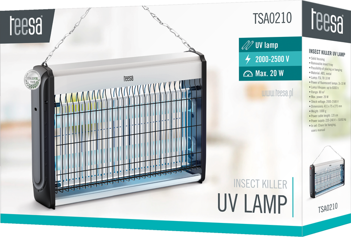 Lampa owadobójcza Teesa TSA0210 20 W (5901890104630) - obraz 7