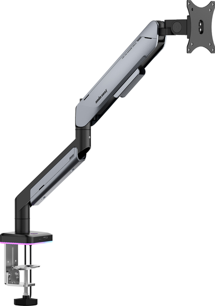 Настільне кріплення для монітора Anda Seat Stealth Pro II RGB 17''-42'' Titanium (AD-W-A9X-1S-BT) - зображення 7