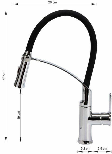 Bateria kuchenna Fala Flexible-2 Czarna (75675) - obraz 4