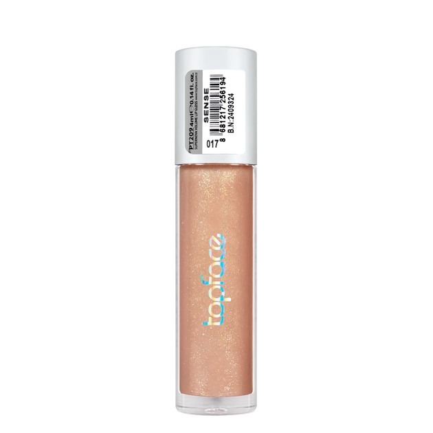 Блеск для губ TopFace Supernova Volume Lipgloss 4 мл PT209, 17 Sense Золотистый бежевый - Фото 3 Блеск для губ TopFace Supernova Volume Lipgloss 4 мл PT209, 17 Sense Золотистый бежевый - изображение 3