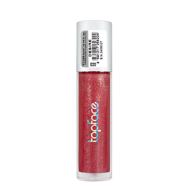 Блеск для губ TopFace Supernova Volume Lipgloss 4 мл PT209, 20 Desire Светло-вишневый - изображение 3