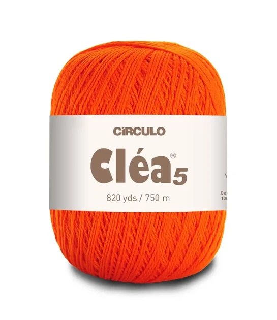 4445 CLEA 5 пряжа(100% мерс.бавовна, 151гр. 750м. ), жовтогарячий - Фото 1 4445 CLEA 5 пряжа(100% мерс.бавовна, 151гр. 750м. ), жовтогарячий - изображение 1