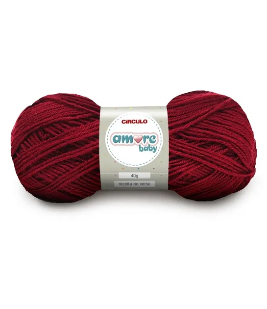 7136 AMORE BABY пряжа (100% акріл, 40гр. 200м. ), бордовий - Фото 1 7136 AMORE BABY пряжа (100% акріл, 40гр. 200м. ), бордовий - изображение 1