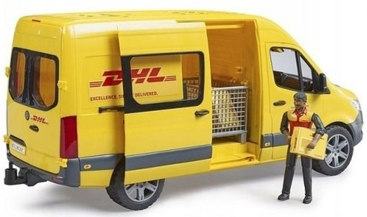 Zestaw Bruder Mercedes-Benz Sprinter DHL z figurką 2671 (4001702026714) - obraz 2